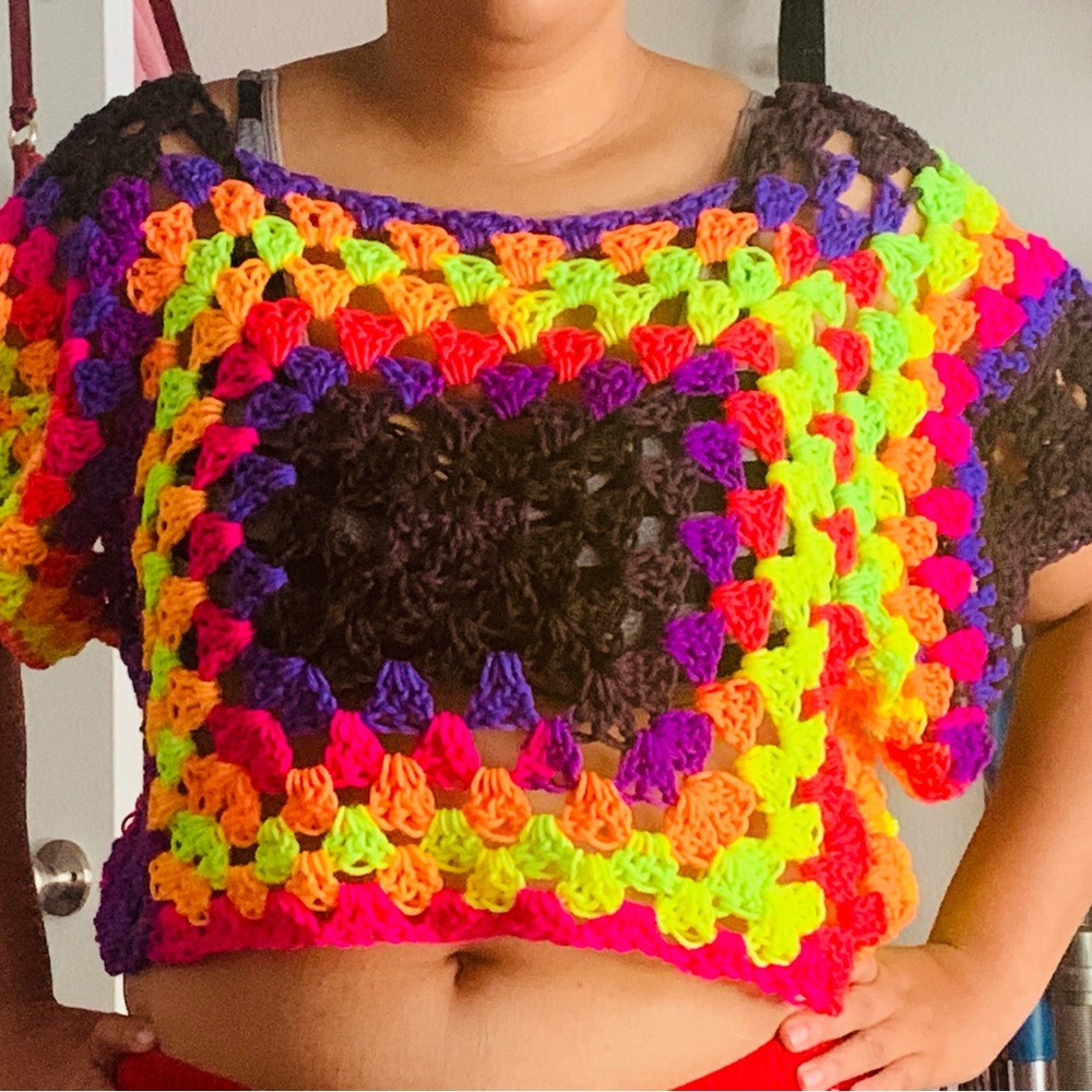 Colorful Crochet Top